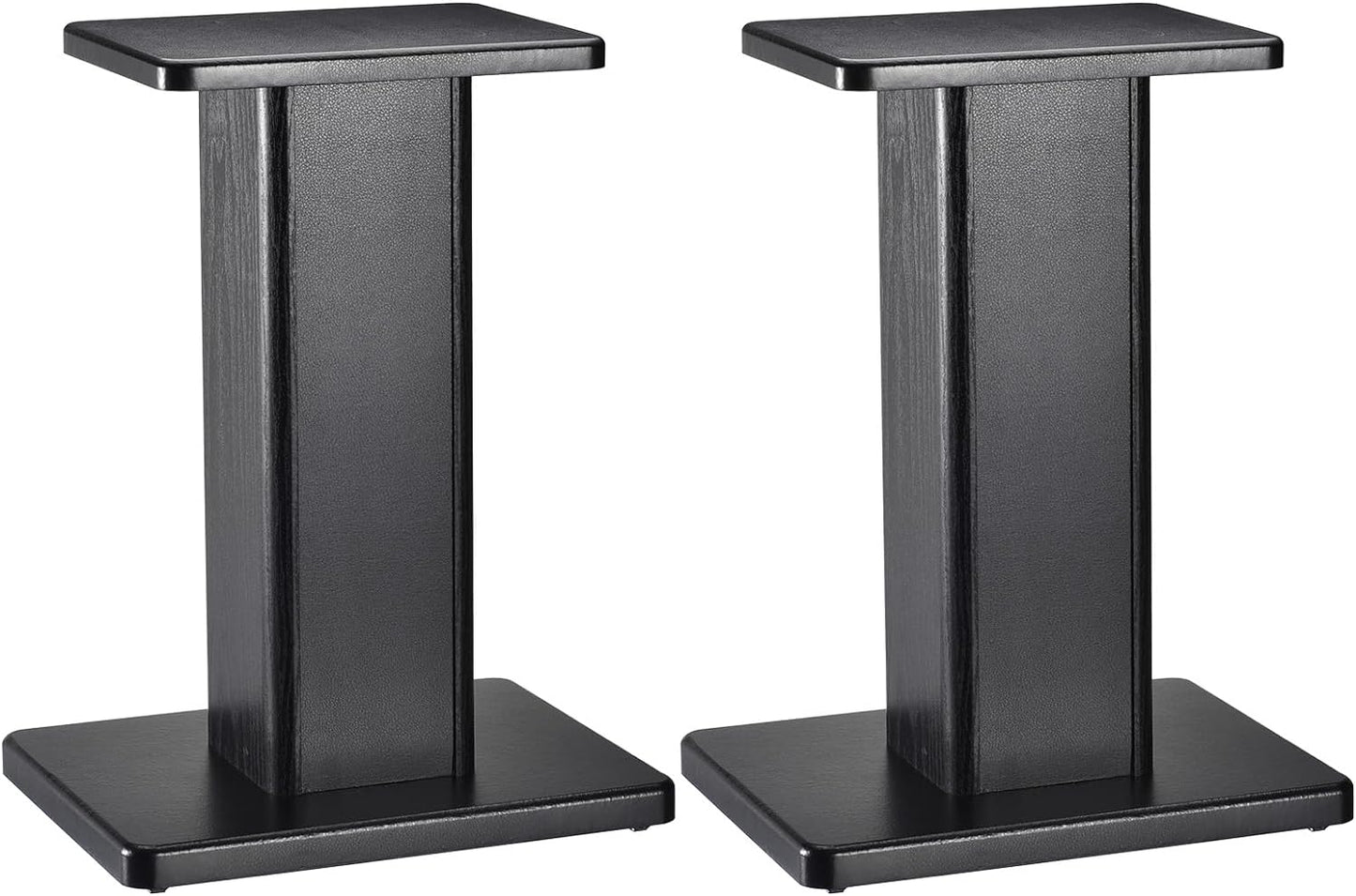 MECCANIXITY Wood Speaker Stands, 2 Pack 11.8 Inch (30cm) Universal Speaker Stand Hollowed Bases Enhanced Audio Listening for Home Theaters Cinema