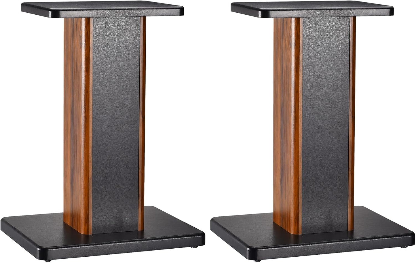 MECCANIXITY Wood Speaker Stands, 2 Pack 5.9 Inch (15cm) Universal Speaker Stand Hollowed Stands Enhanced Audio Listening for Home Theaters Cinema