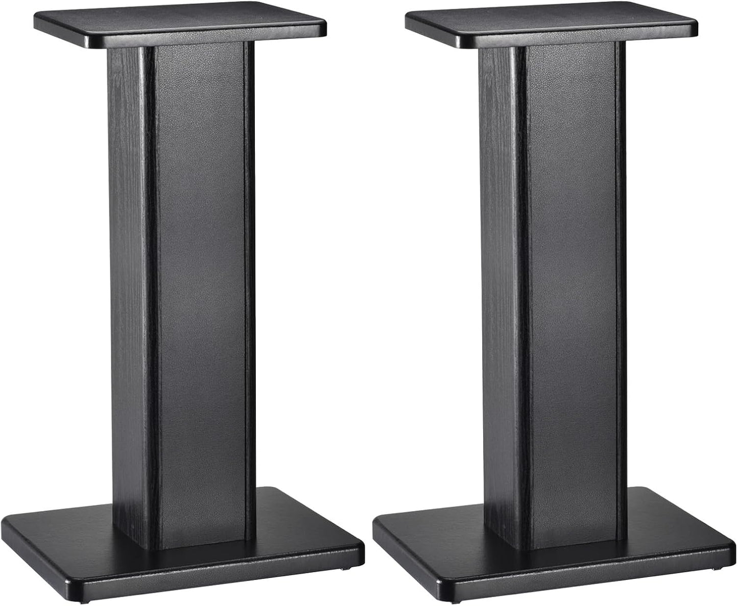 MECCANIXITY Wood Speaker Stands, 2 Pack 11.8 Inch (30cm) Universal Speaker Stand Hollowed Bases Enhanced Audio Listening for Home Theaters Cinema